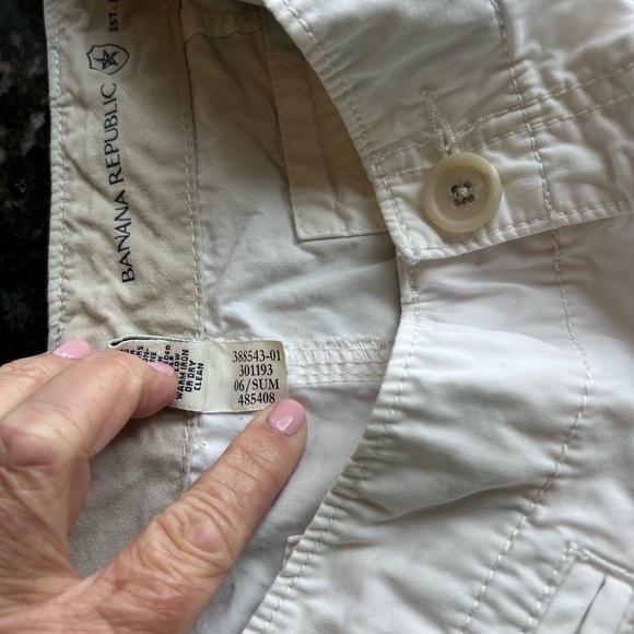 Vintage Y2K Banana Republic Low Rise Flare/Wide Leg 100% cotton pants. 8 Long - Picture 9 of 16